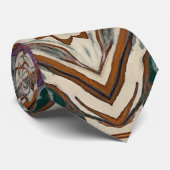 Heren stropdas bruine stropdas designer stropdas (Opgerold)