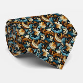 Heren stropdas met paisleyprint (Opgerold)
