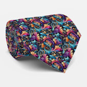 Heren stropdas met paisleyprint (Opgerold)