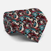 Heren stropdas met paisleyprint (Opgerold)