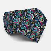 Heren stropdas met paisleyprint (Opgerold)