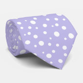 Heren stropdas met polka stippen (Opgerold)