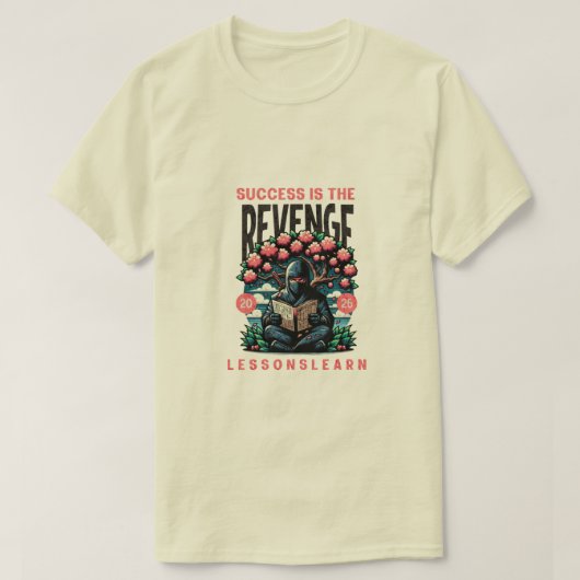 HEREN SUCCESS REVANCHE LESSEN GELEREN T SHIRT (Design voorkant)