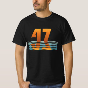 Heren Sunset 47 T-Shirt met Twee Zijden