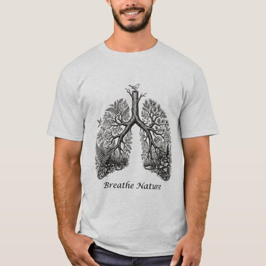Heren T-shirt - Adem Natuur (Voorkant)