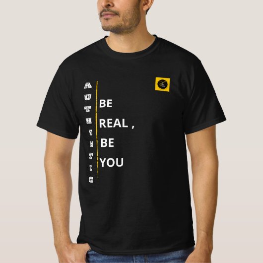 Heren T-shirt - Authentieke Vibe (Voorkant)