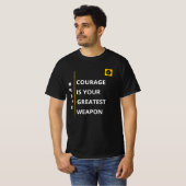 Heren T-shirt - Brave Vibe (Voorkant volledig)
