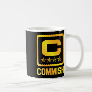 Heren T-shirt Commish Fantasy Football Draft Commi Koffiemok