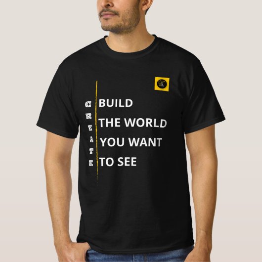 Heren T-shirt - Creëer sfeer (Voorkant)