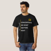 Heren T-shirt - Focus Vibe (Voorkant volledig)