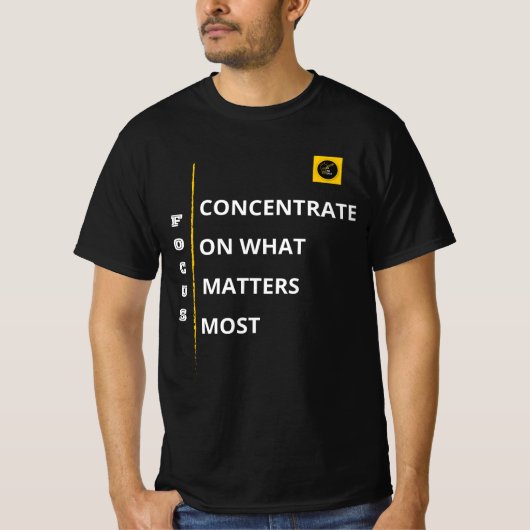 Heren T-shirt - Focus Vibe (Voorkant)