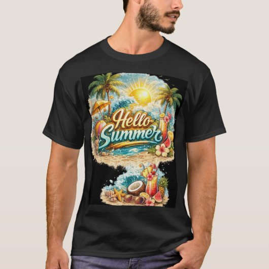 heren t-shirt half mouw zomer ontwerp (Voorkant)