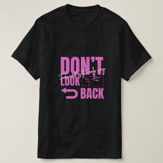 Heren T-shirt Kijk Niet Om (Design voorkant)