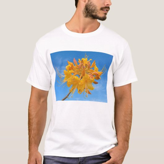 Heren T-shirt (M) met Florida Flame Azalea (Voorkant)