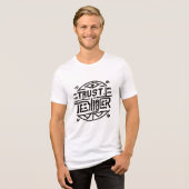 Heren T-shirt met een coole inscriptie (Voorkant volledig)