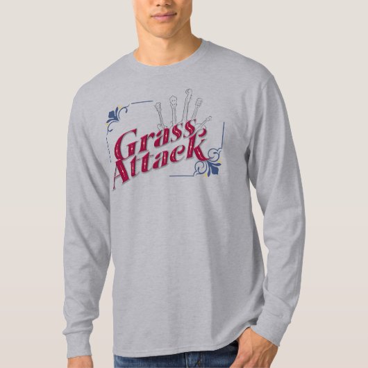 Heren T-shirt met lange mouwen (Voorkant)