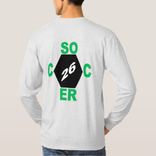 Heren T-shirt met lange mouwen backash DESIGN VOET