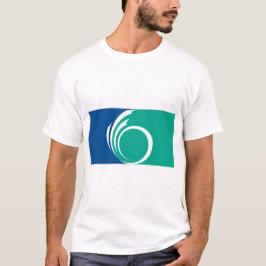 Heren T-shirt met vlag van Ottawa, Canada