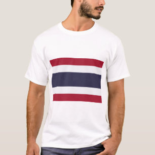 Heren T-shirt met vlag van Thailand