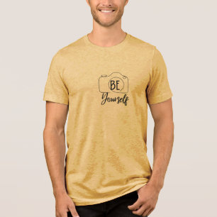 Heren T-shirt met "Wees jezelf" Inspirerend citaat