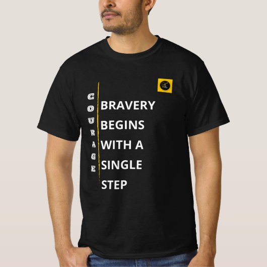 Heren T-shirt - Moed Vibe (Voorkant)