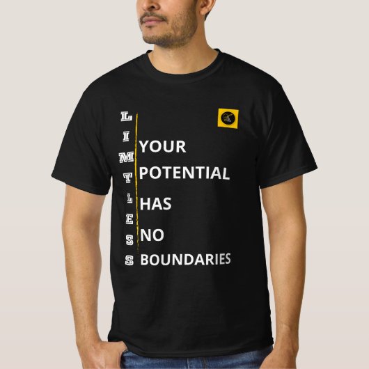 Heren T-shirt - Onbeperkte Vibe (Voorkant)