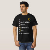 Heren T-shirt - Onverschrokken Vibe (Voorkant volledig)