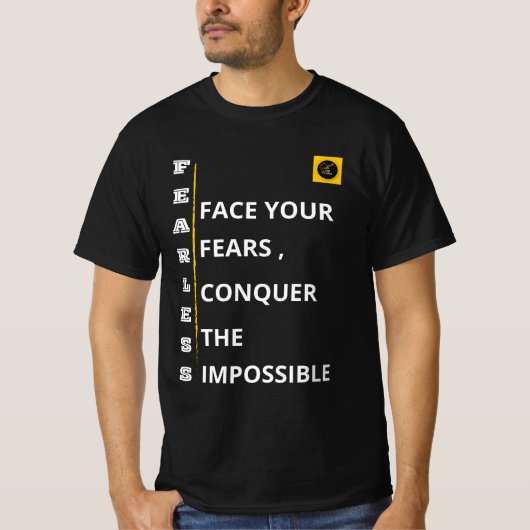 Heren T-shirt - Onverschrokken Vibe (Voorkant)