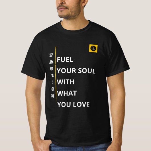 Heren T-shirt - Passie Vibe (Voorkant)