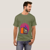 Heren T-shirt Retro Radio Vintage (Voorkant volledig)