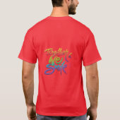 Heren t-shirt rode kleur (Achterkant)