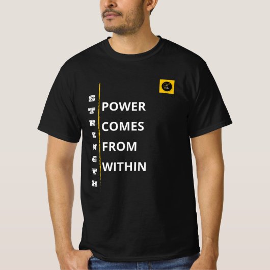 Heren T-shirt - Strength Vibe (Voorkant)