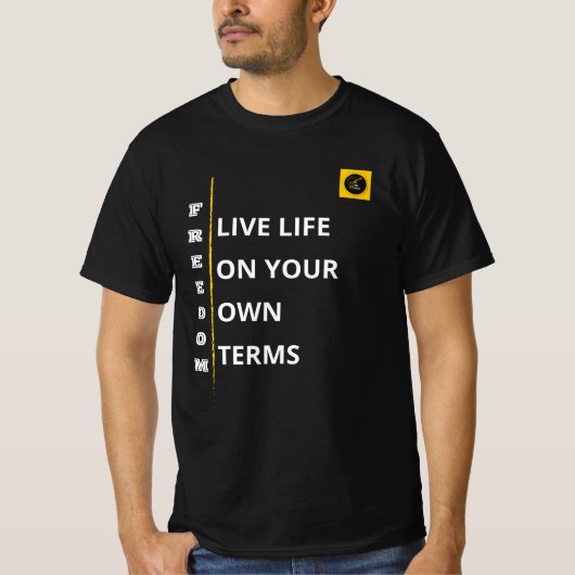 Heren T-shirt - Vrijheidstrilling (Voorkant)