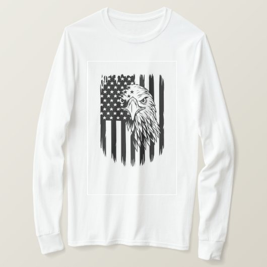 Heren T-shirts met adelaarprint  (Design voorkant)