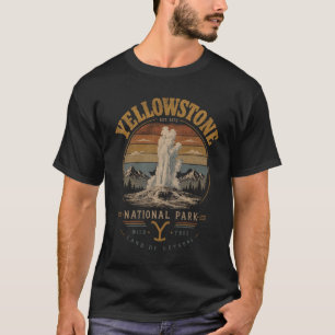 heren t-shirts retro yellowstone vintage nationaal