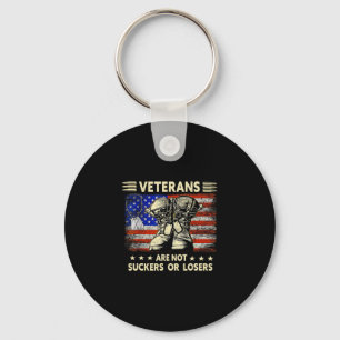 Heren T-shirts veteranen zijn geen verliezers of s Sleutelhanger