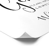 Heren toilet teken - moderne toiletartikelen poster (Hoek)