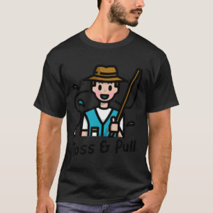 Heren Toss And Pull Vissen 3 T-shirt