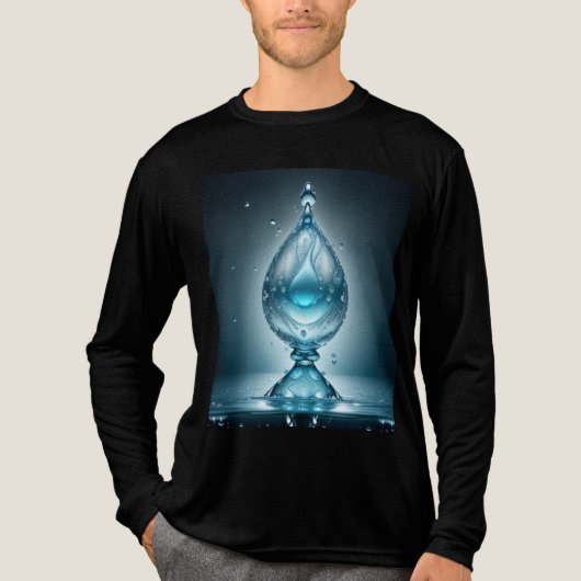 Heren Tri-Blend Basic T-shirt (Voorkant volledig)