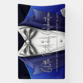 Heren Tuxedo Verjaardagsfeest Banner (Verticaal)