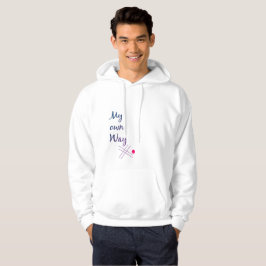 Heren Typography Hoodie – My Own Way Quote