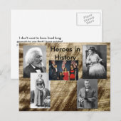 Heren uit het Collectie van de geschiedenis - Leve Briefkaart (Voorkant / Achterkant)