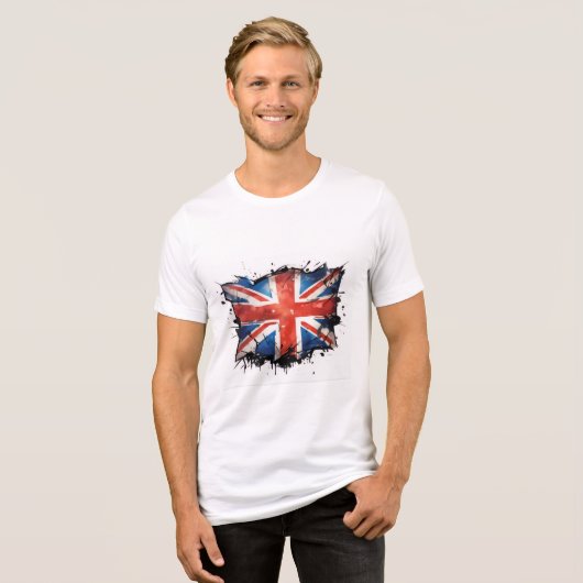 Heren union jack t-shirt (Voorkant volledig)