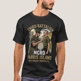 Heren USMC Derde Bataljon MCRD Parris Island We M T-shirt