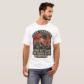 Heren USMC Hard Charging Drill Instructor Parris I T-shirt (Voorkant volledig)