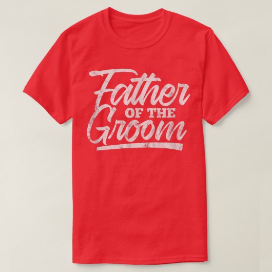 Heren Vader van de Bruidegom Huwelijk Bachelorfees T-shirt (Design voorkant)