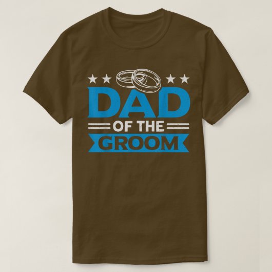 Heren Vader Van De Bruidegom Overeenkomstige Bache T-shirt (Design voorkant)