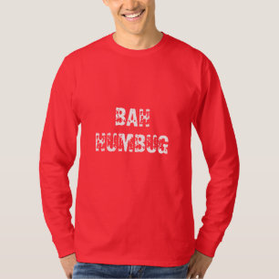 Heren vakantiehemd Bah Humbug T-shirt