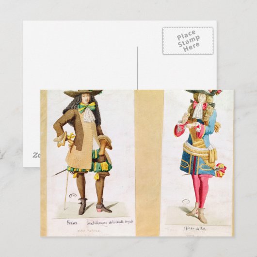 Heren van de koninklijke familie briefkaart (Voorkant / Achterkant)