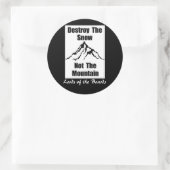 Heren van de Raden Ronde Sticker (Tas)